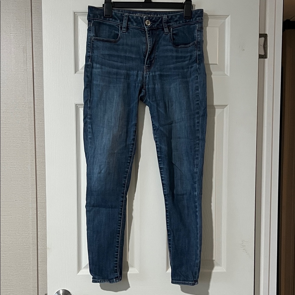 American Eagle Outfitters Dark Blue Skinny Jeans